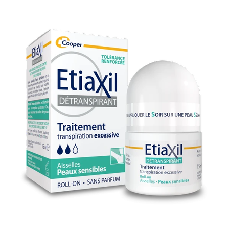 Etiaxil Détranspirant Transpiration Excessive Peau Sensible Roll-on 15ml