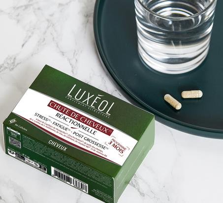 Luxéol Complémeent Alimentaiire Chute Cheveux Réactionnelle 3 mois  X90 Gélules