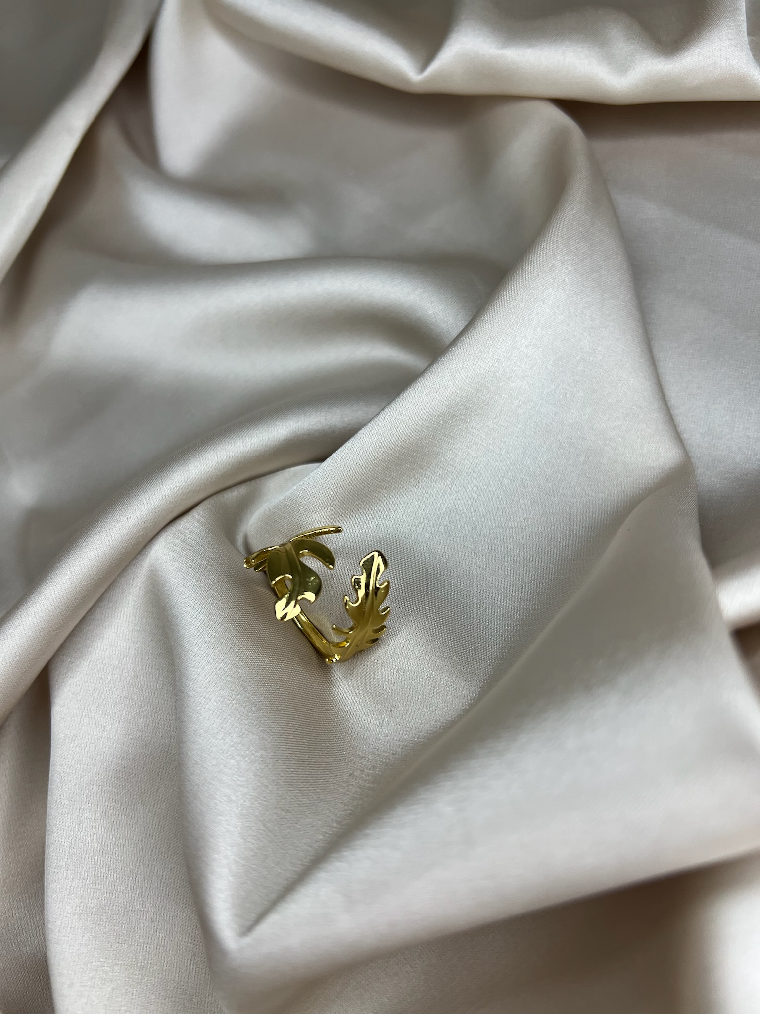 Bague Ajustable feuille