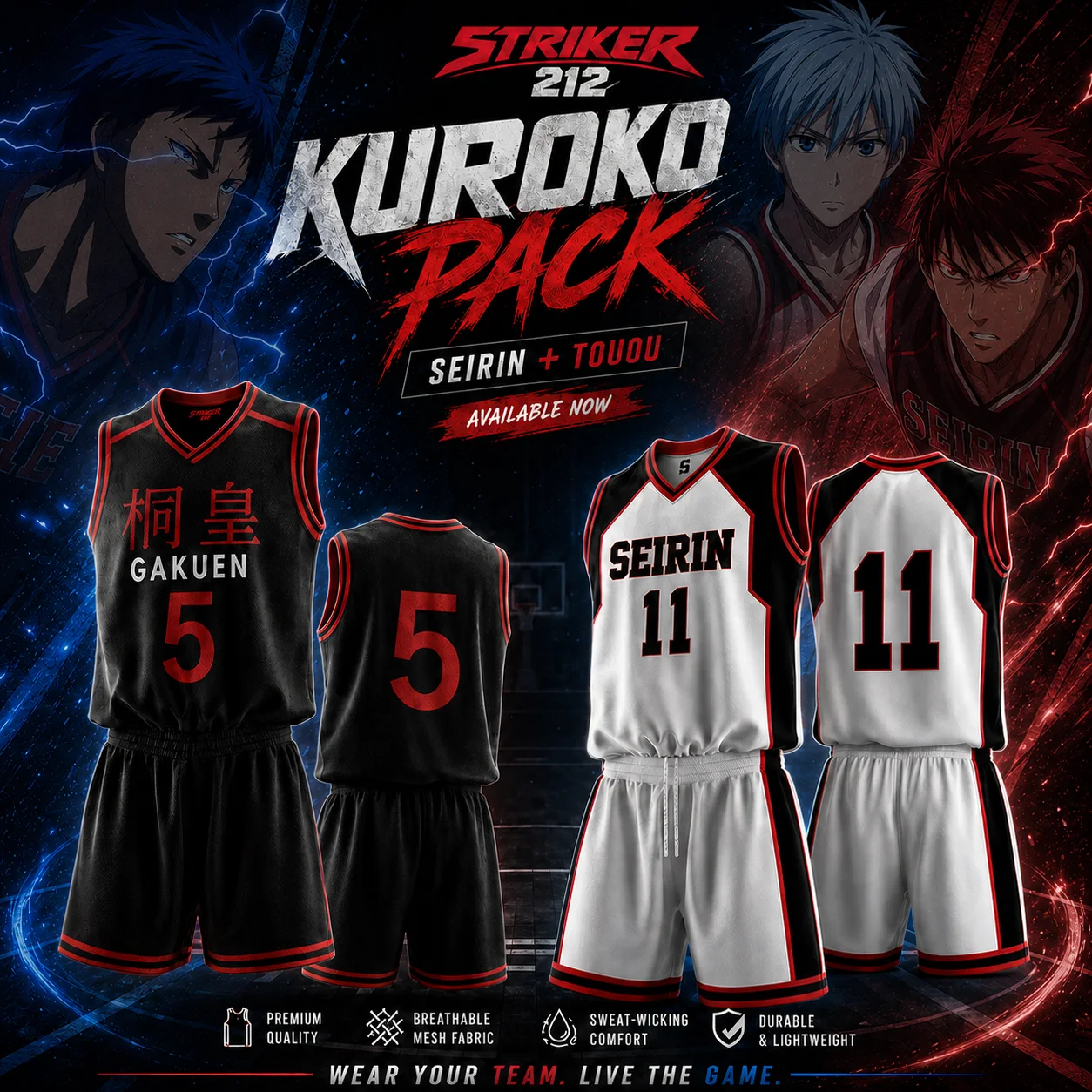 PACK KUROKO JERSEY