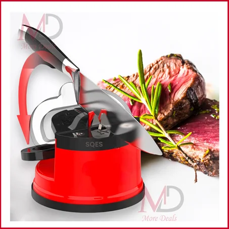 Aiguiseur de Couteaux avec Ventouse Rouge