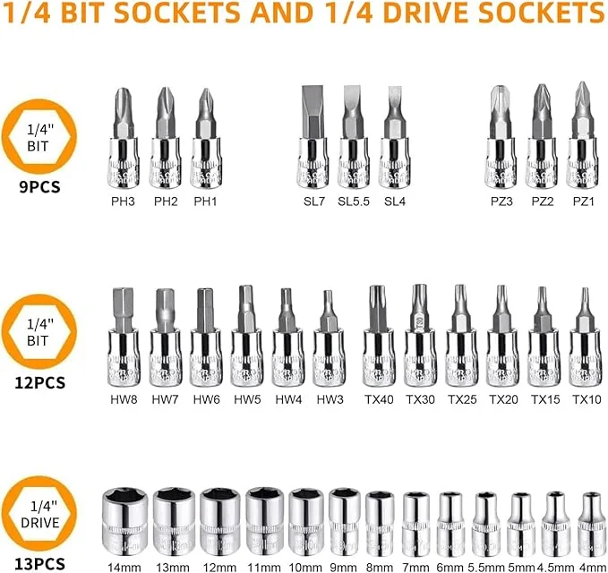 طقم مفاتيح 46 قطعة