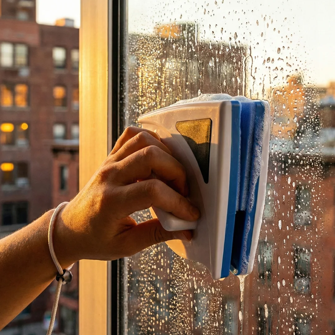 ممسحة الزجاج المغناطيسية المربعة