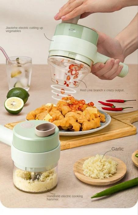 القطاعة الكهربائية المحمولة غادي تسهل عليك تقطيع الخضر والفواكه وتوفر لك جهد كبير في المطبخ!