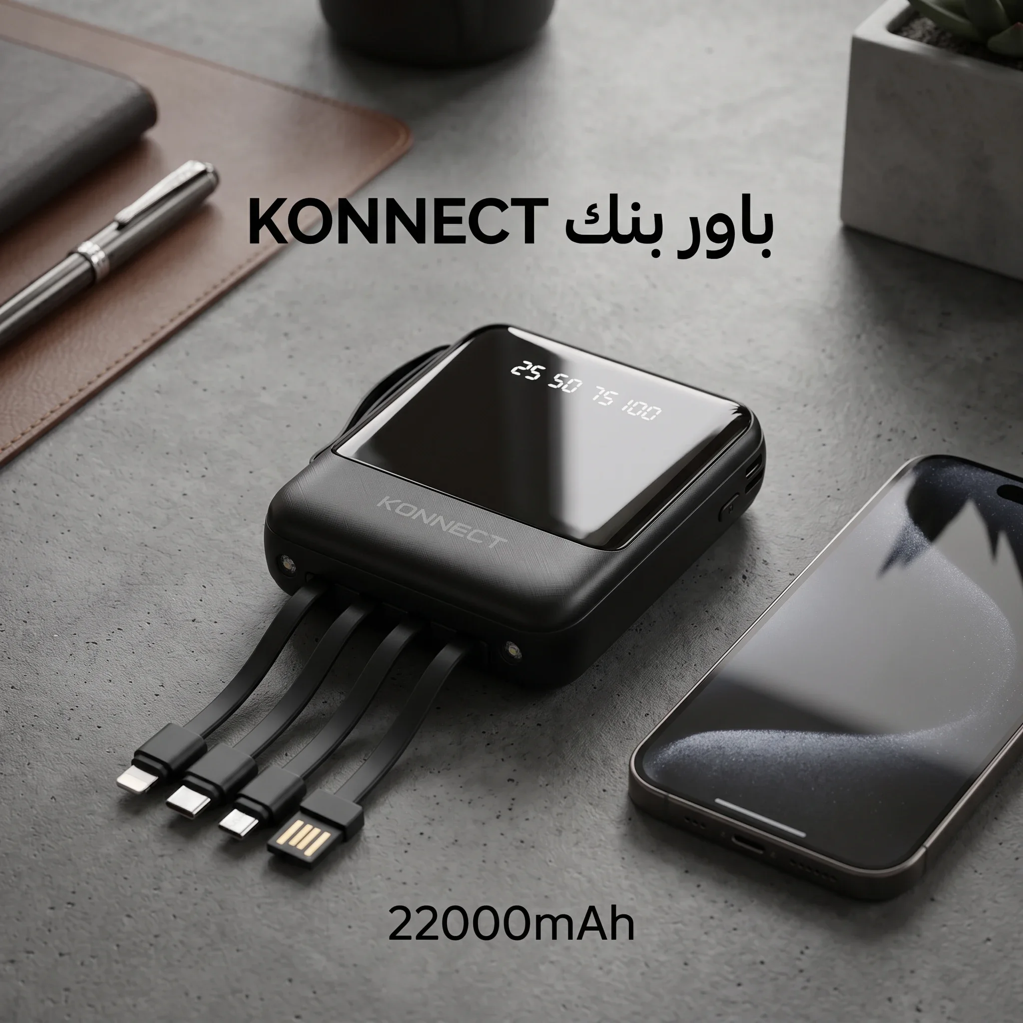 باور بنك 22.000 ميللي امبير