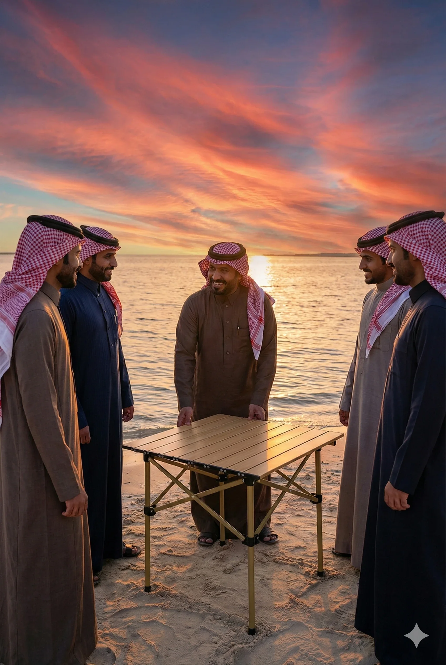 طاولة قابلة للطي مع كرسيين – طاولة رحلات وتخييم للحديقة والبحر مع حقيبة تخزين