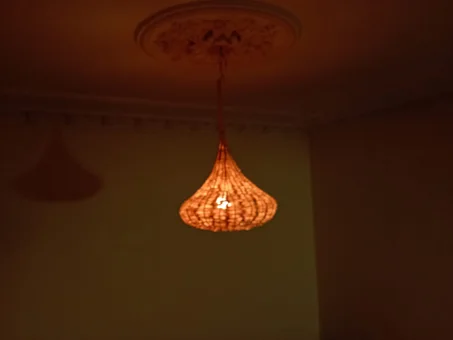 Luminaire en osier Maroc