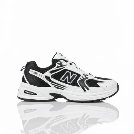new balance 530 black and white