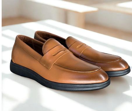 WC001  Chaussures de Classe en Cuir Véritable