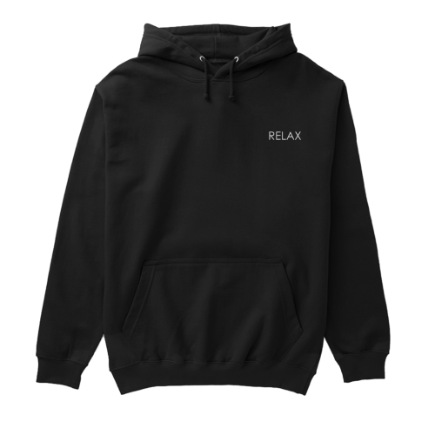 Regular Unisex Hoodie Rela Black