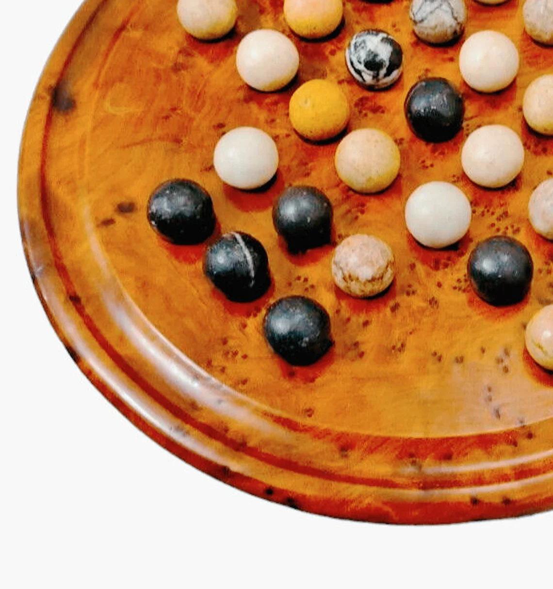 Jeu de solitaire marocain vintage