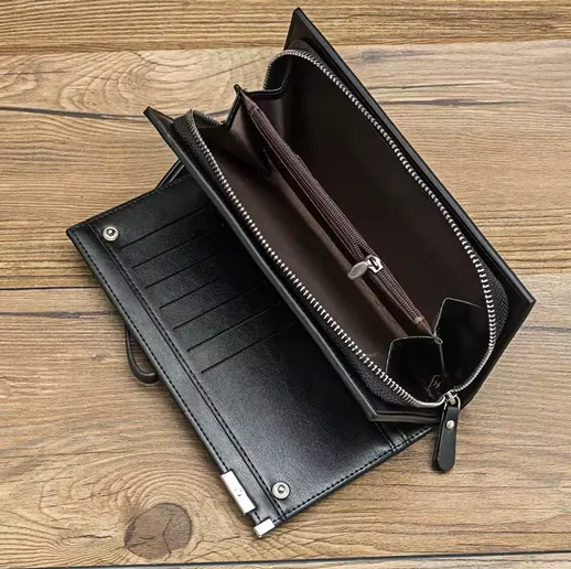 محفظة جلد فاخرة للرجال – هدية فالنتاين الأنيقة اللي تترك انطباع ما يُنسى