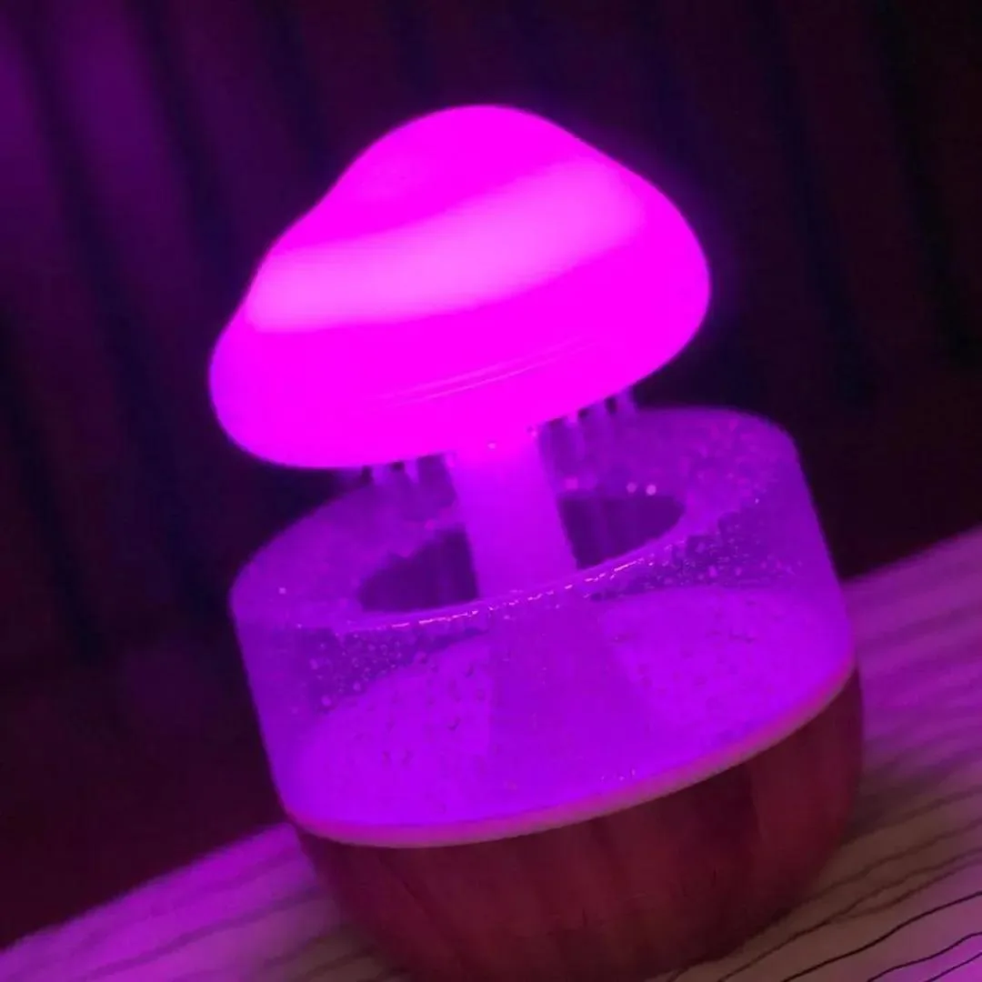 مرطب هواء بضوء وأصوات المطر – يساعد على الاسترخاء والنوم العميق 🌧️✨