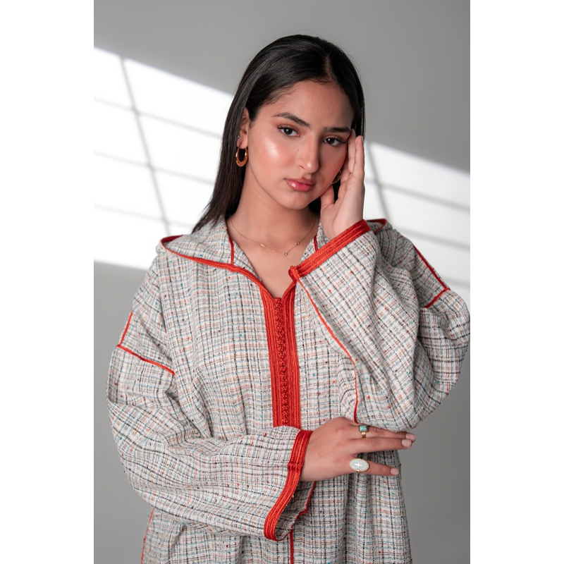 Jellaba longue en Tweed