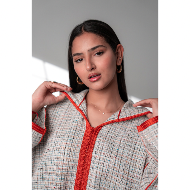 Jellaba longue en Tweed