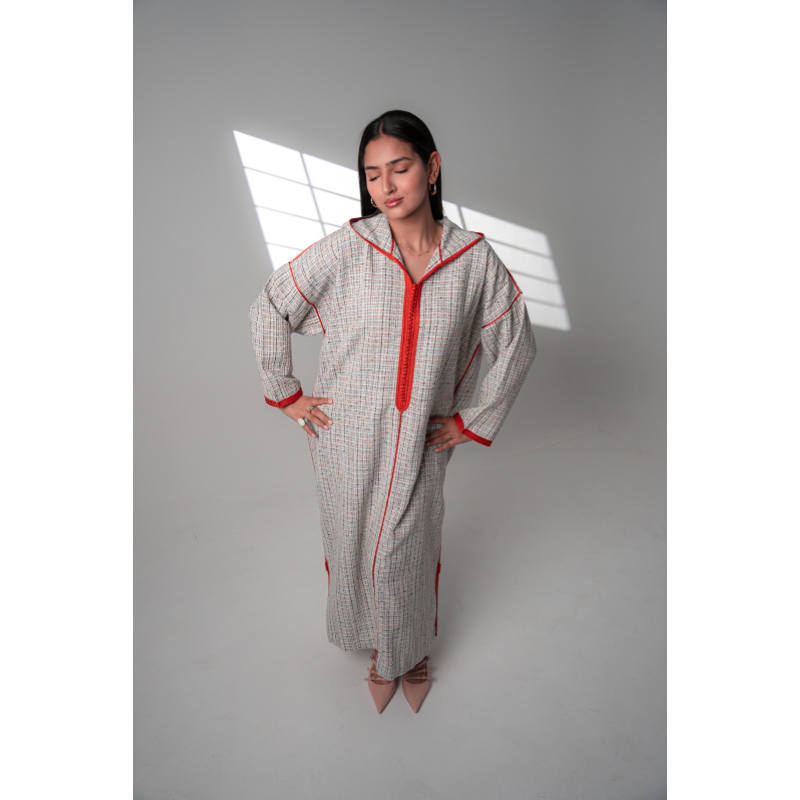 Jellaba longue en Tweed