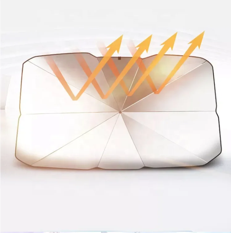 مظلة شمسية داخلية قابلة للطي للزجاج الأمامي