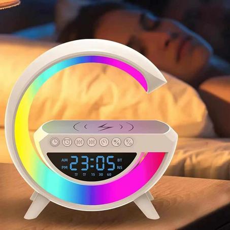 5 en 1 Radio Réveil Haut Parleur Led