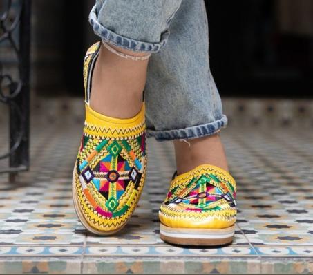 Babouche marocaine en cuir