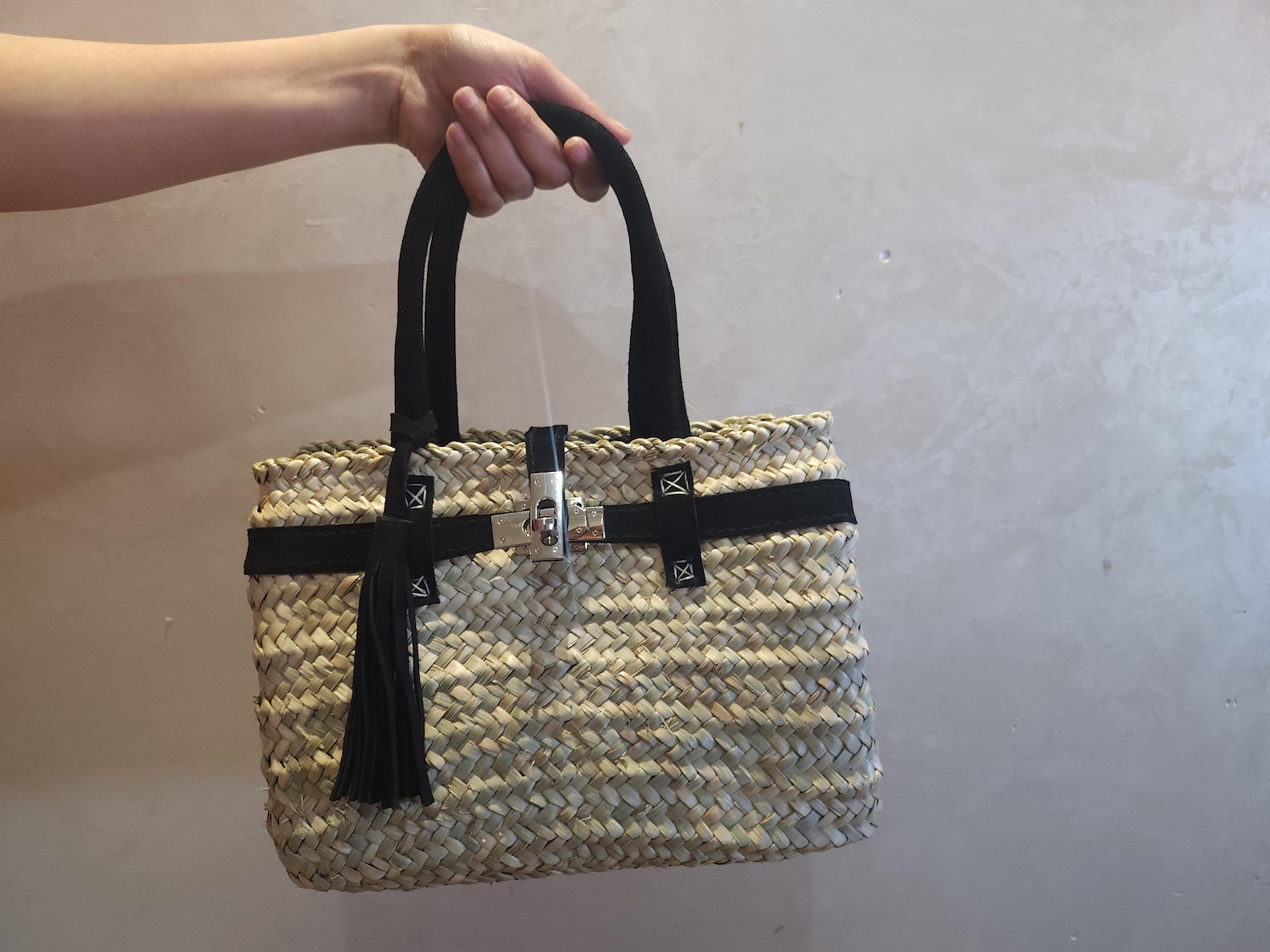 Sac à main en paille