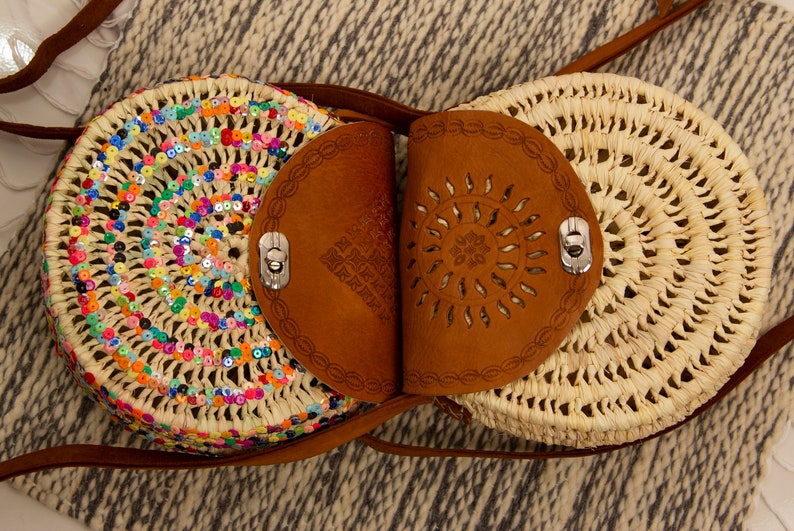 Sac rond en paille