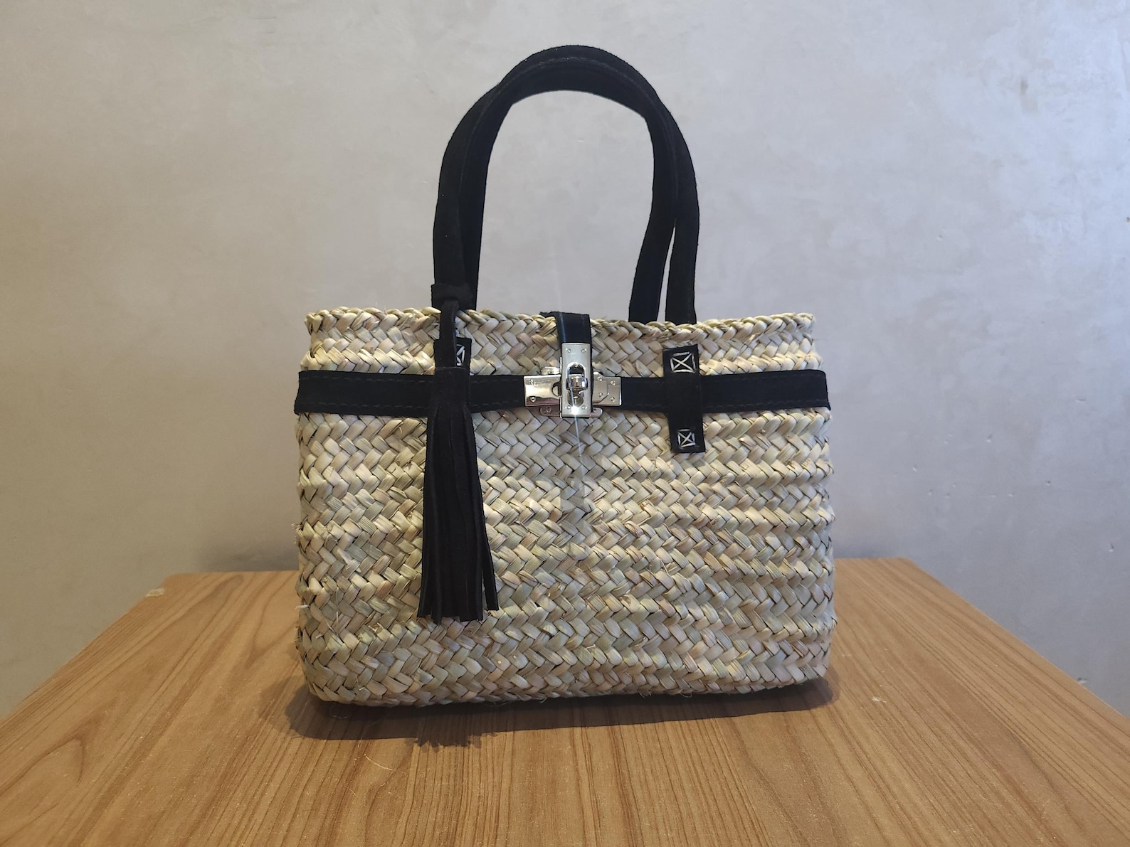 Sac à main en paille