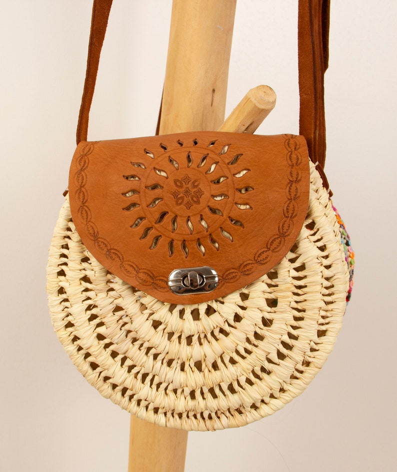 Sac rond en paille