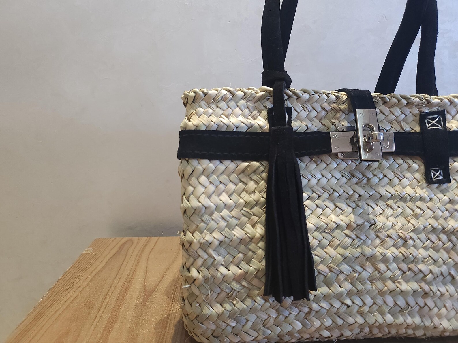 Sac à main en paille