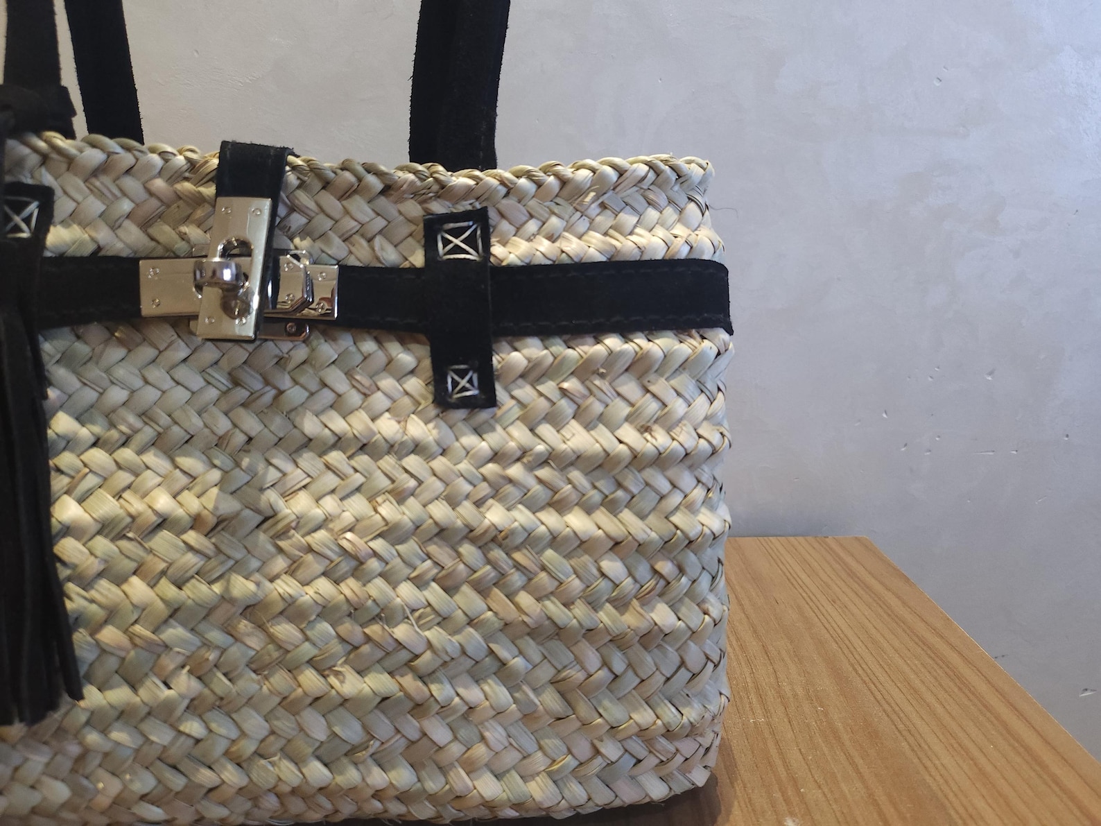 Sac à main en paille
