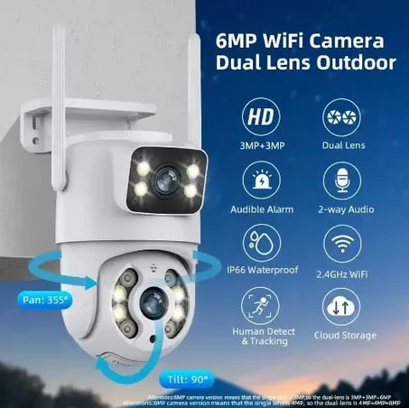 Caméra Wi-Fi 1080P- IP 360° Ext
