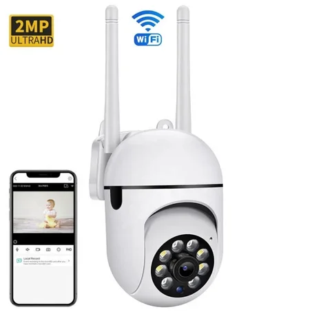 Caméra IP Wifi 2MP, pour  Maison Intelligente, Surveillance Interieure et Extererieure, V380Pro .