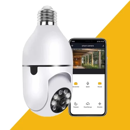 Camera Ampoule PTZ, Wifi 1080P