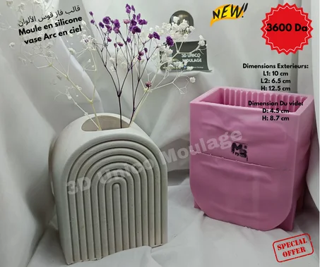 Vase arc en ciel مزهرية قوس الألوان