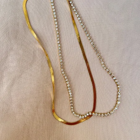 Collier double💎BLING BLING💎