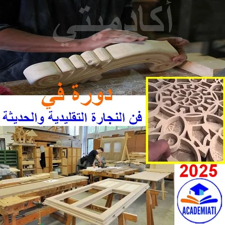 دورة إحتراف فن النجارة وكل أسرارها و تقنيات التصميم التقليدية والحديثة