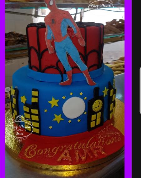 Gateau spiderman