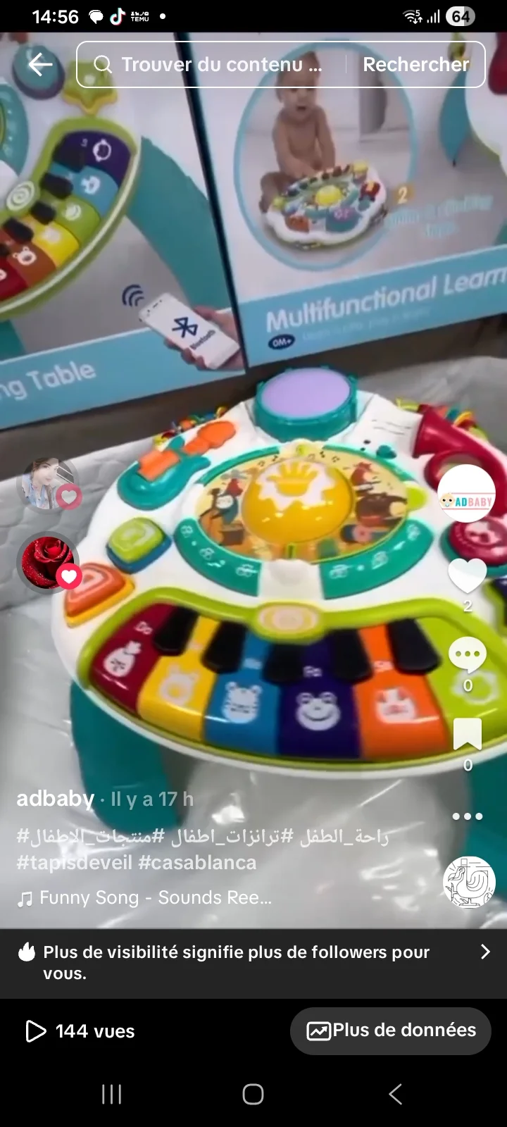 Kids Melody Table d’activité musicale multifonction