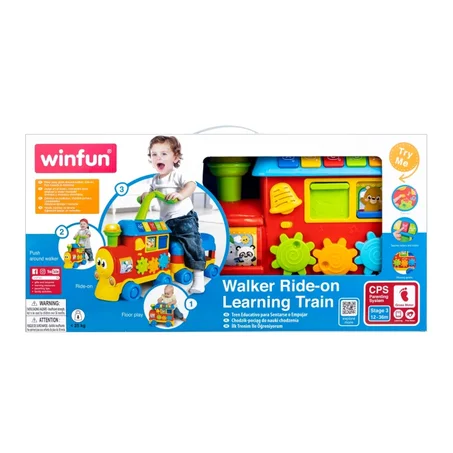 🚂 Train éducatif Walker Ride-On Winfun – Jouet évolutif 3 en 1