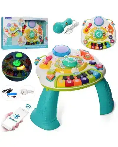 Kids Melody Table d’activité musicale multifonction