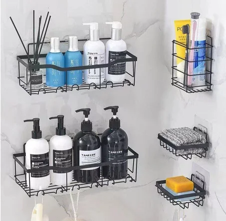 منظّم ادوات الدوش – ترتيب أنيق بدون حفر