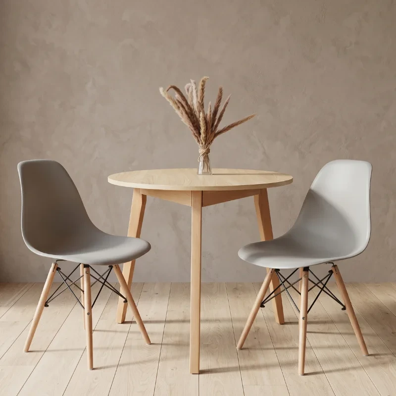 Ensemble table Élégance + 2 chaises modernes