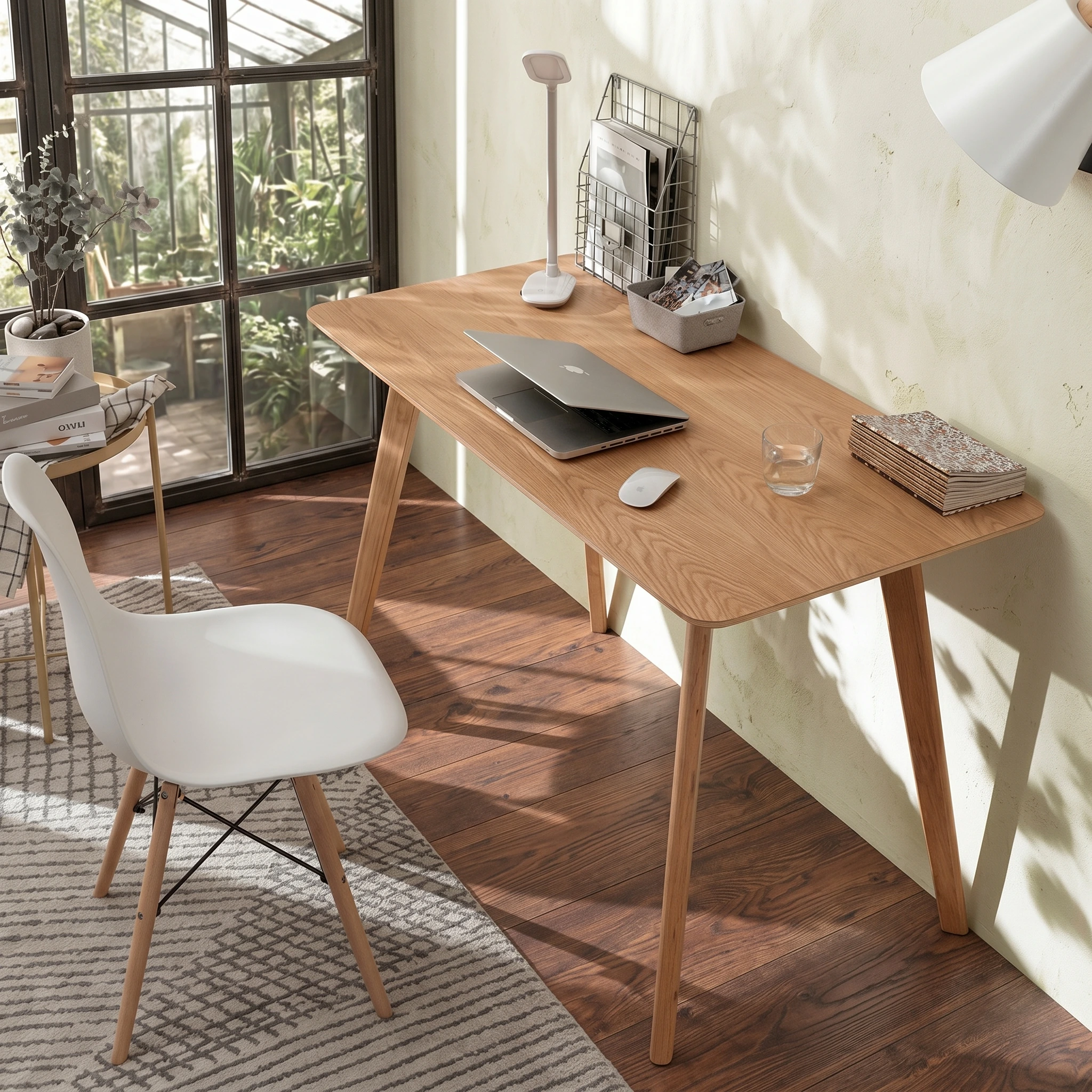 Bureau Moderne + Chaise Scandinave Ergonomique pour un Confort Optimal
