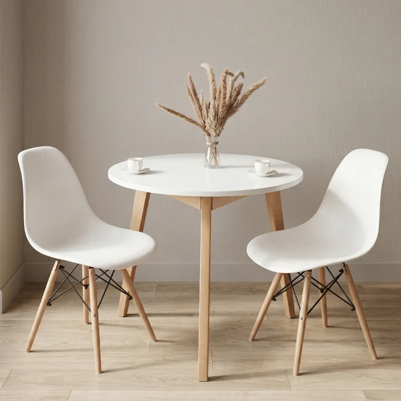 Ensemble table Élégance + 2 chaises modernes