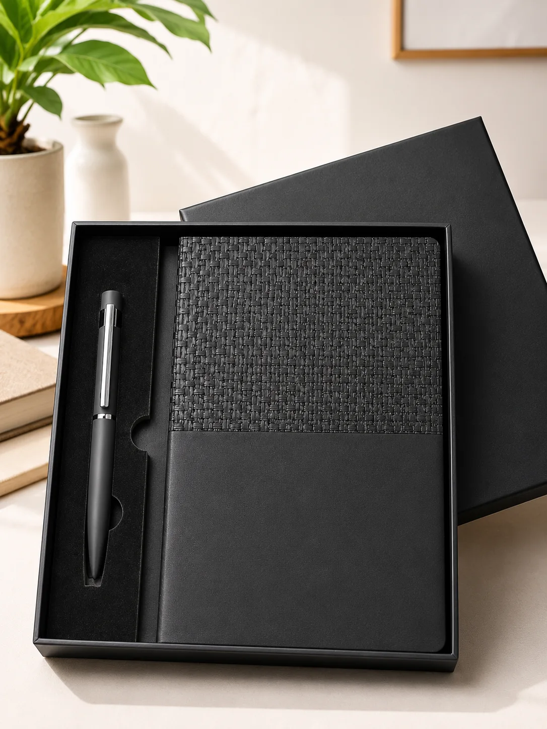 Agenda en Cuir Premium & Stylo de Luxe – Coffret Cadeau