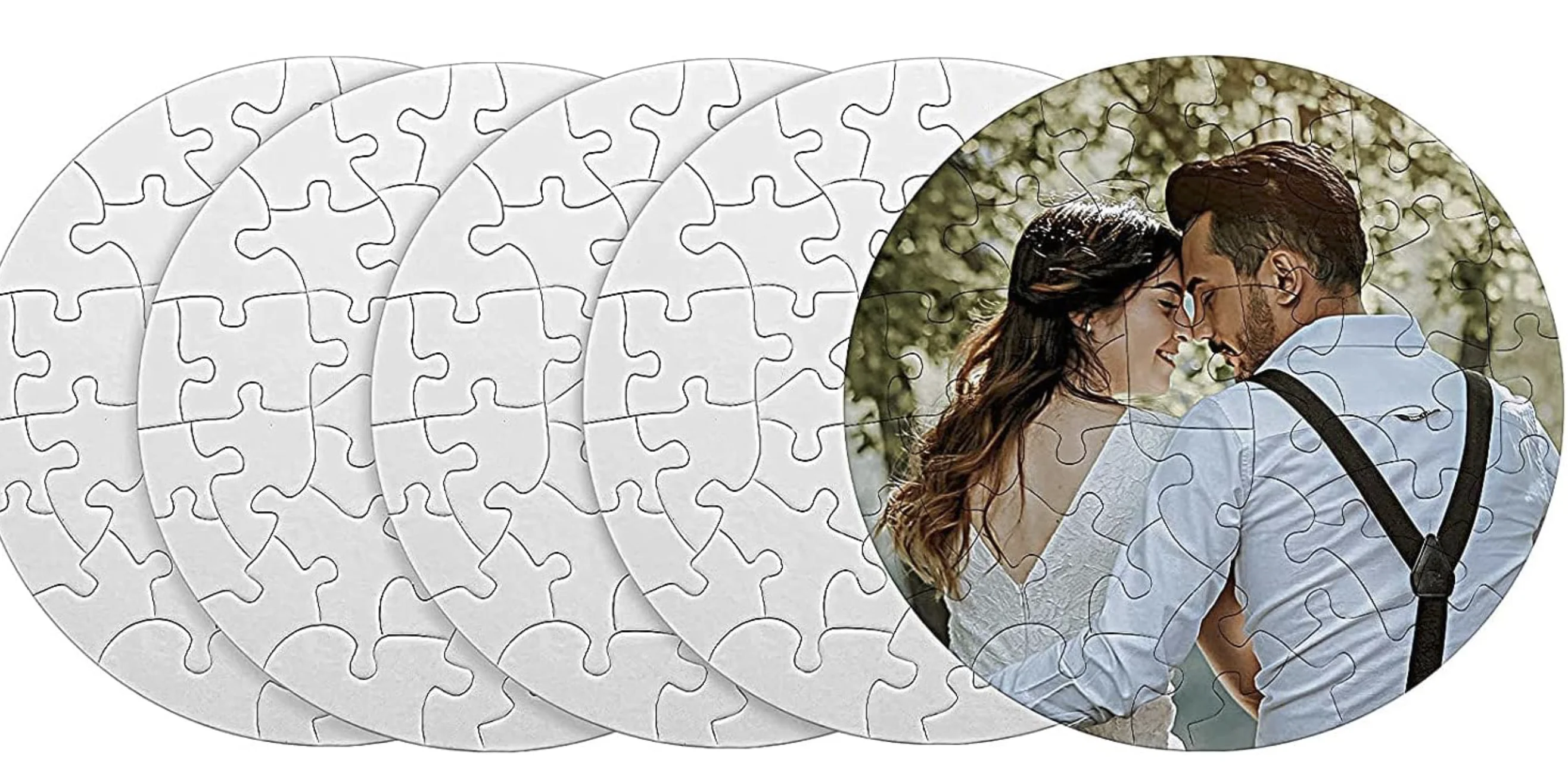 🧩 Puzzles rond de sublimation – Diamètre 20 cm