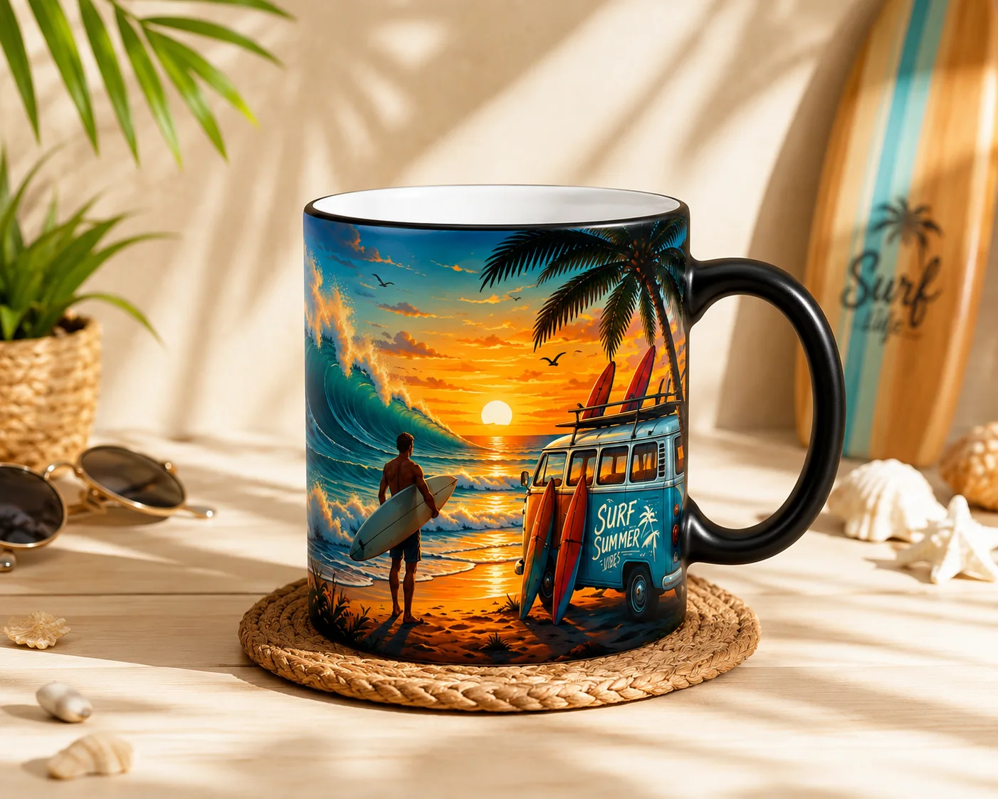 Black Mug Magique Thermoréactif
