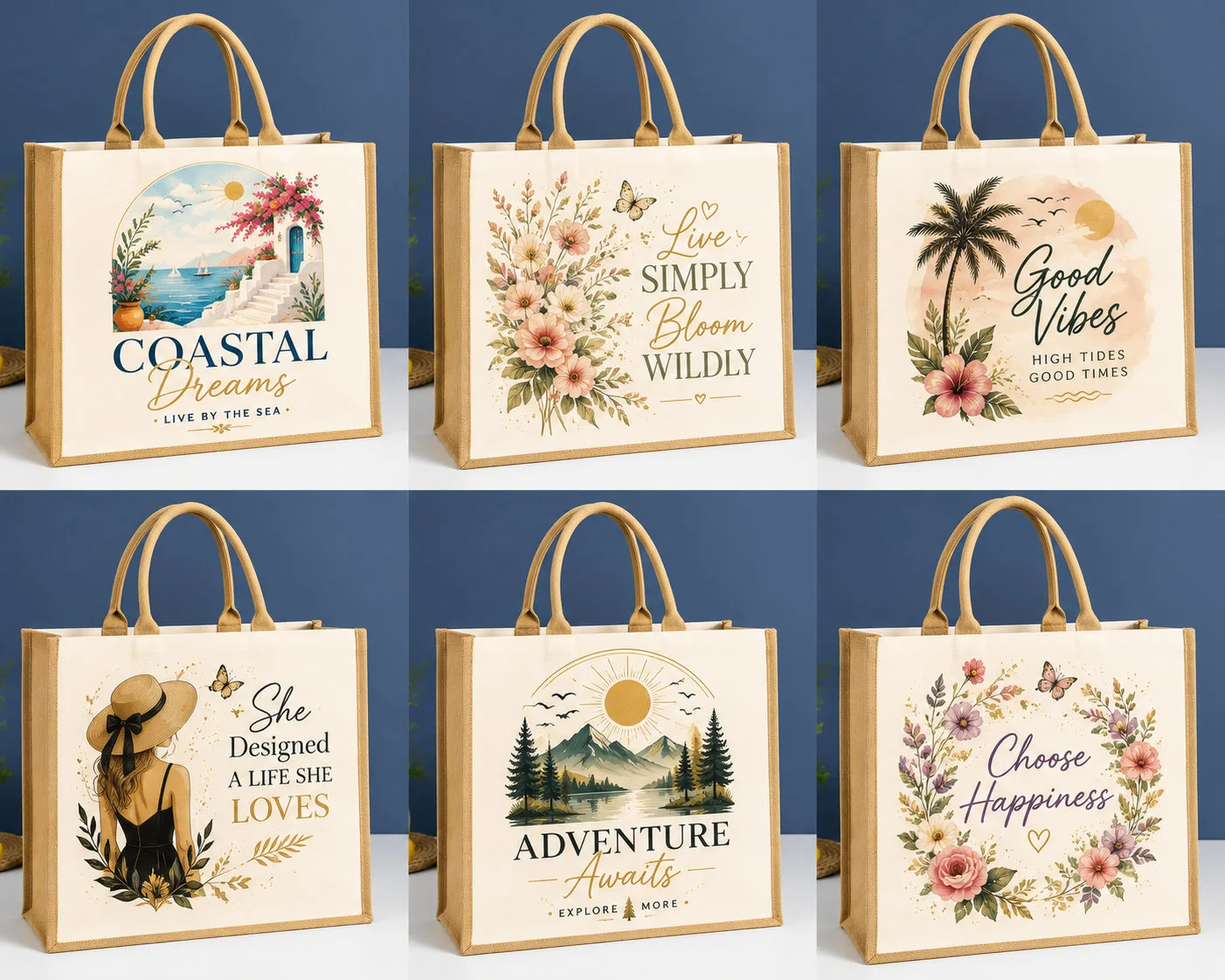 👜 Tote Bag en Jute Personnalisé