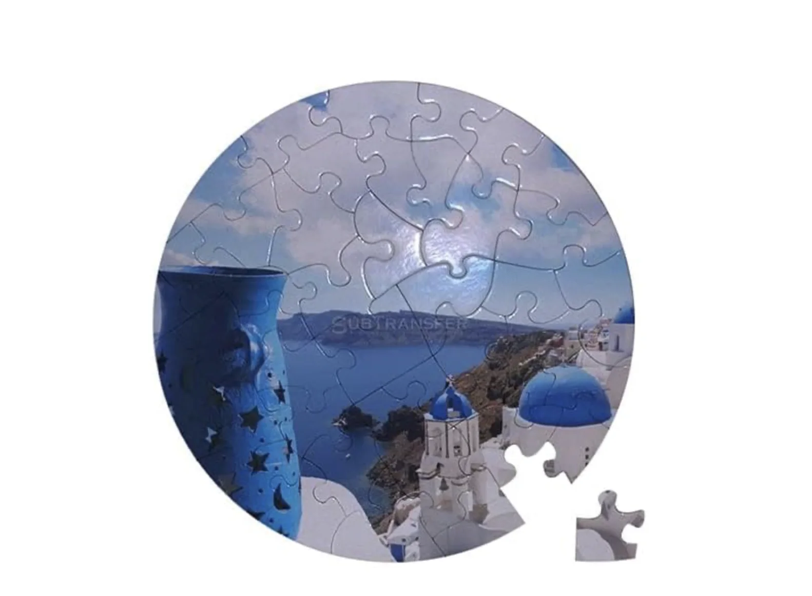 🧩 Puzzles rond de sublimation – Diamètre 20 cm