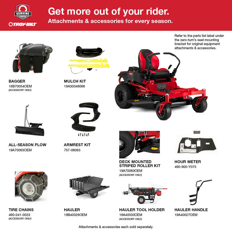 Troy-Bilt Mustang 42 in. 22 HP V-Twin Kohler 7000 Series Engine Dual Hydrostatic Drive Gas Zero Turn Riding Lawn Mower