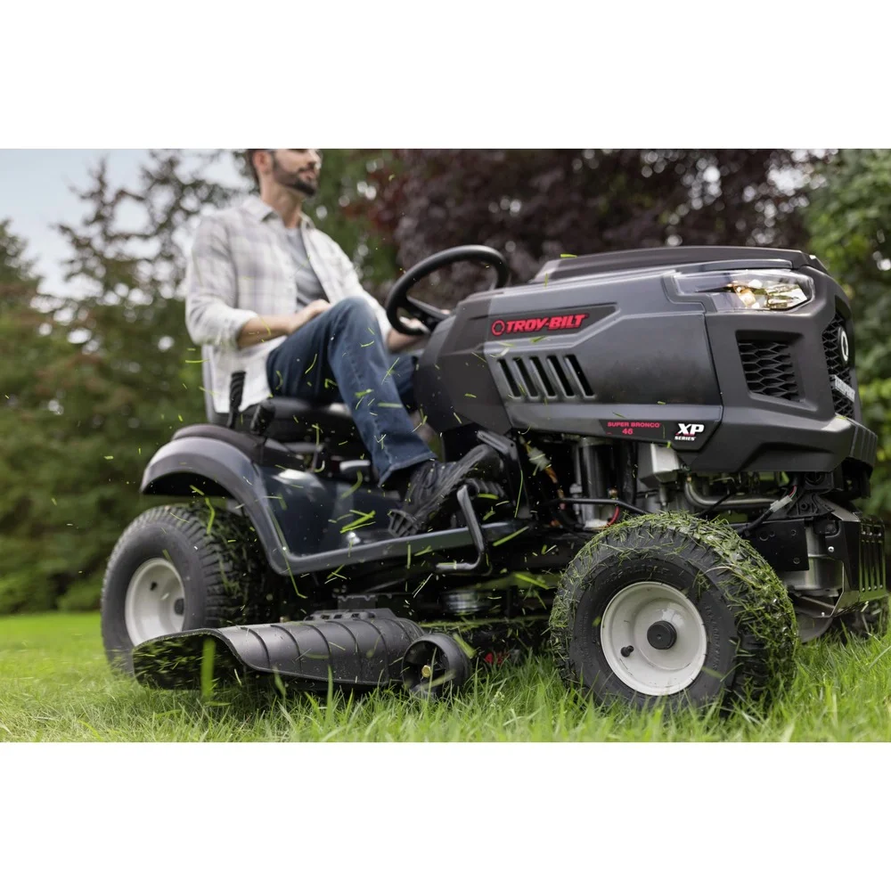 Troy-Bilt  Super Bronco XP 50 in. Fabricated Deck 24 HP V-Twin Kohler 7000 Series Engine Hydrostatic Drive Gas Riding Lawn Tractor